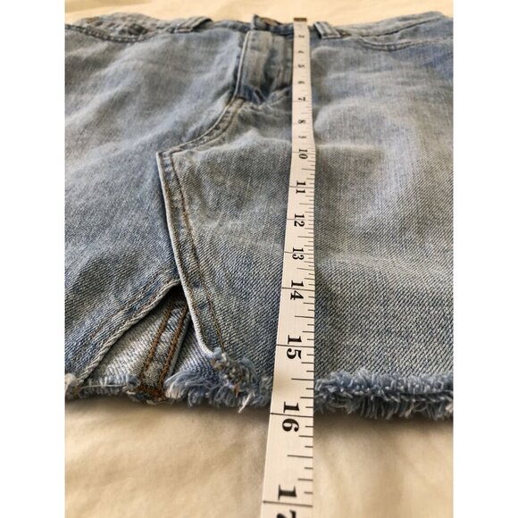 Madewell Rigid Denim A-Line Mini Skirt Cutout Edition Womens 26 Retro Cowgirl - Picture 10 of 10